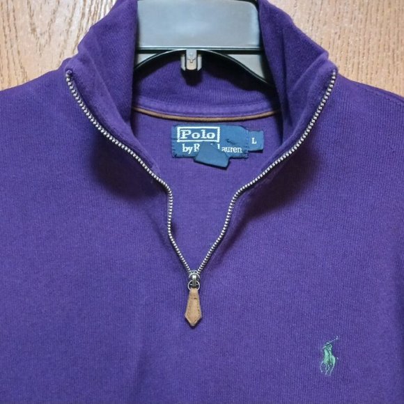 Polo (Ralph Lauren)- (Fleece)-(Purple)-(Size L)-(Pre-owned)-$30.00 - Picture 4 of 4